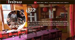 Desktop Screenshot of indusrestaurant.co.nz